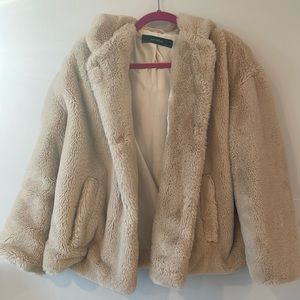 Zara Tan Flyer Coat Size: M